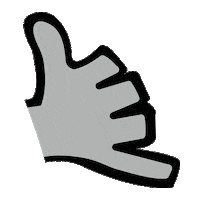 Hawaii Hang Loose Sticker by Western Oregon University