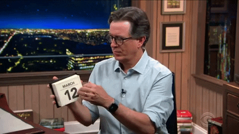 Stephen Colbert Calendar GIF by The Late Show With Stephen Colbert