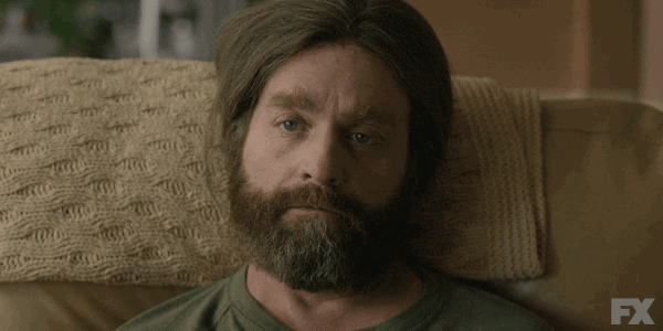 tired zach galifianakis GIF by BasketsFX