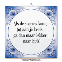 Winter Ontspanning Sticker by Tegelspreuken.nl