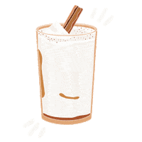 December Horchata Sticker by mnnfrr