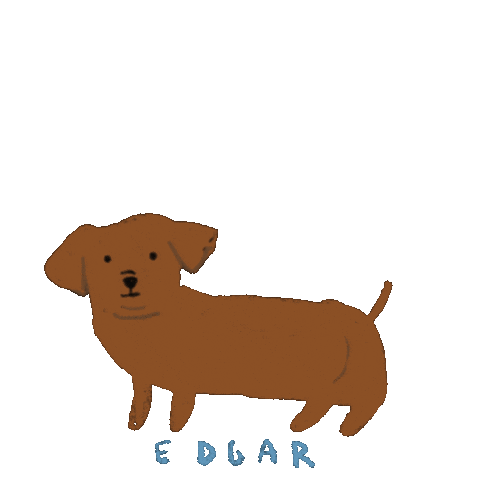 Stand Up Edgar Sticker by Andrea Caceres