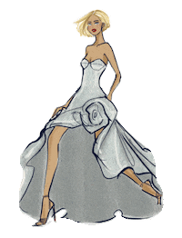 inesdisanto fashion blogger bridal wedding dress Sticker