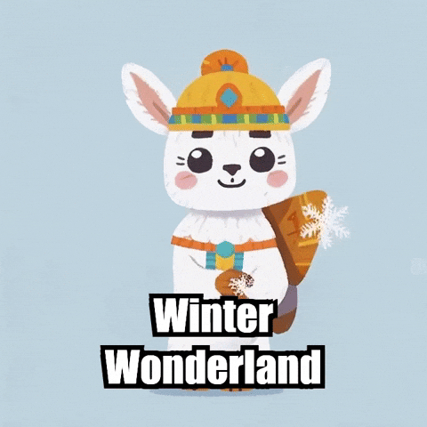 Winter Wonderland Snow GIF by Llamaozi