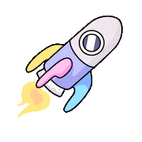 To The Moon Space Sticker by aoi