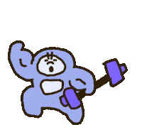 Sea Otter Workout Sticker by takadabear
