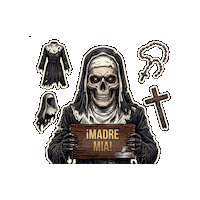 Halloween Skull Sticker