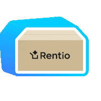 Logo Box Sticker by Rentio.inc