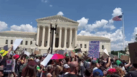 Large Pro-Abortion Rights Protest Forms Outside US Supreme Court in DC