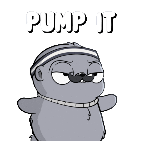 Flexing Pump It Sticker by Fugz Official