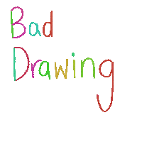 MillieNice neon drawing badart baddrawingclub Sticker