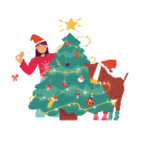 Go Vegan Merry Christmas Sticker by Vexquisit Studio
