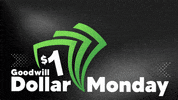 GoodwillSMS monday dollar goodwill blue tag GIF