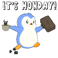 Good Morning Running Sticker by Pudgy Penguins