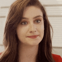 amberdoigthorne comedy thank you okay awkward GIF