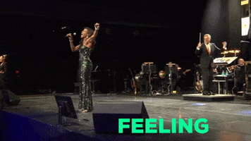 NicoleHenryJazz excited jump diva dramatic GIF