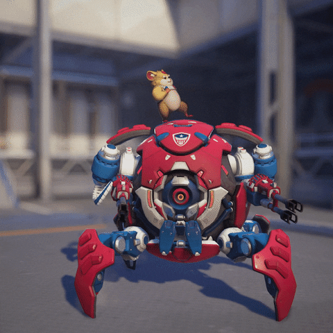 WashingtonJustice overwatch hamster wrecking ball overwatch 2 GIF
