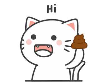 Cat Hello Sticker by KIKI