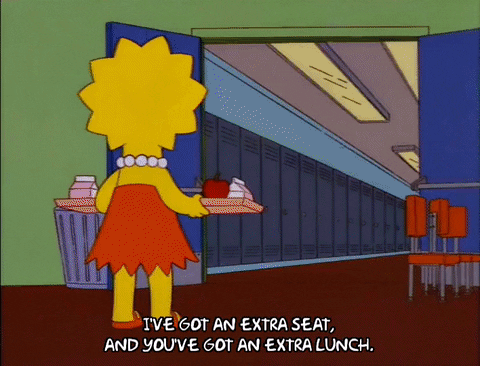lisa simpson millhouse van houten GIF