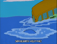 Scared Season 9 GIF by The Simpsons