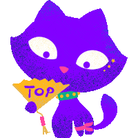 Cat Top Sticker by MCD Studio