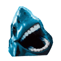 shark teeth Sticker