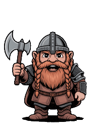 Lord Of The Rings Dwarf Sticker by Craftorb