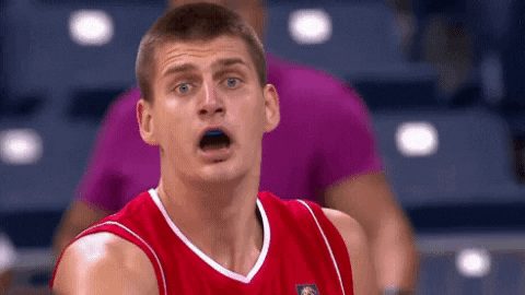 Shocked Denver Nuggets GIF by FIBA