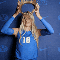 Crown GIF by BYU Cougars