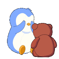 Playing Hide And Seek Sticker by Pudgy Penguins