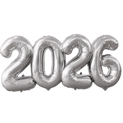 Happy New Year Balloon Sticker by Baruch Geuze