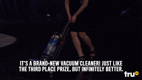 vacuum cleaner talk show the game show GIF by truTV