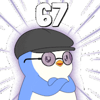6 7 Penguin Sticker by Pudgy Penguins