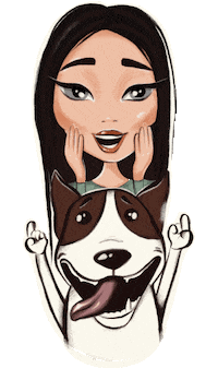 Happy Dog Sticker