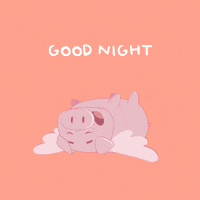 Tired Good Night GIF by PositivelyPigasus