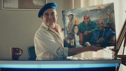 College Basketball Art GIF by Capital One