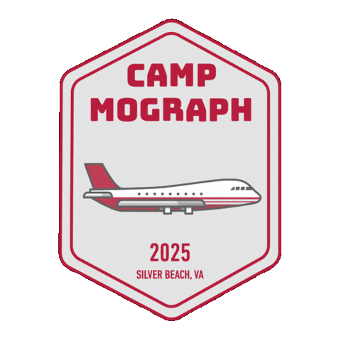 Camp Sticker by Mograph