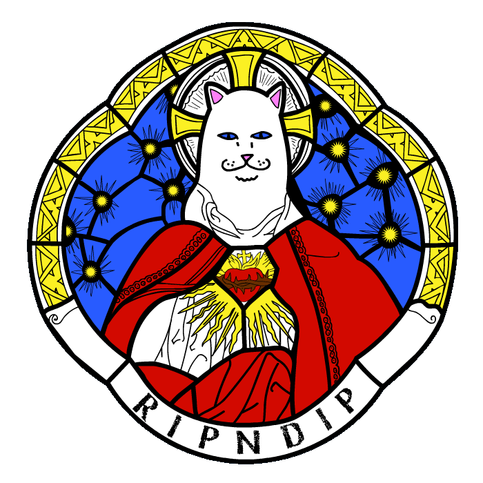 RIPNDIP_CAT giphyupload alien skate skaters Sticker