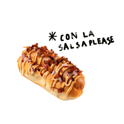 Nunus_Italia giphyupload salsa sauce hotdog Sticker