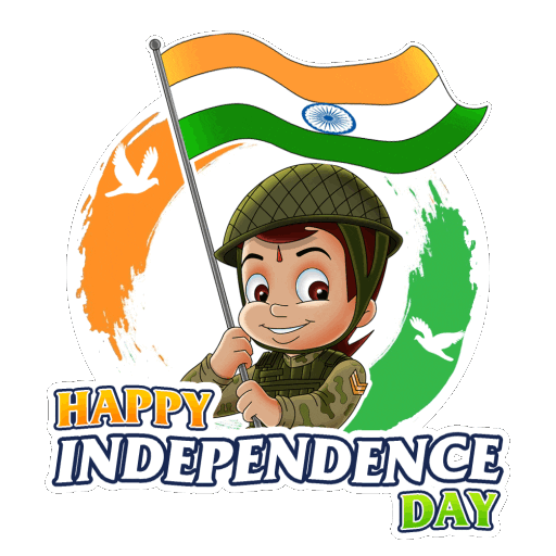 15 August India Sticker by Chhota Bheem