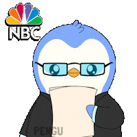 Calculating Breaking News Sticker by Pudgy Penguins