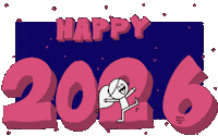 Happy New Year Sticker by Minka Comics