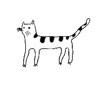 Cat Sticker by karla-jean