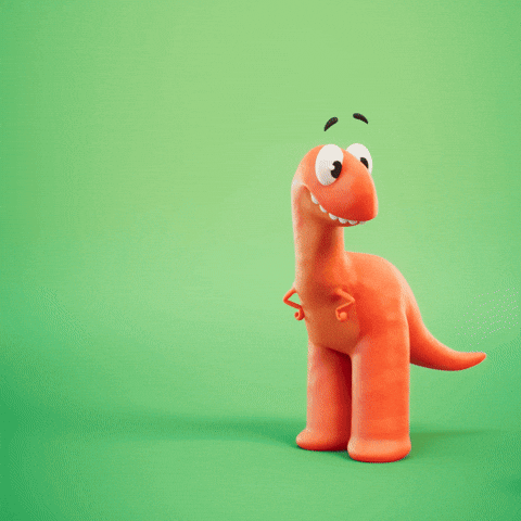 Surprise Hello GIF by Claynosaurz