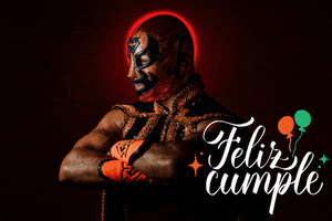Feliz Cumple Lucha Libre GIF by Guerrero Maya