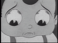 Sad Black And White GIF by Fleischer Studios