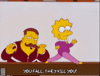 Scared Lisa Simpson GIF by The Simpsons