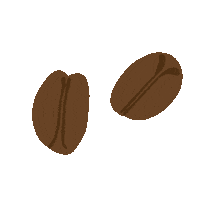 Coffee Beans Sticker by Augustus Gelatery