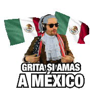 Bandera Mexicana Orgullo Nacional Sticker