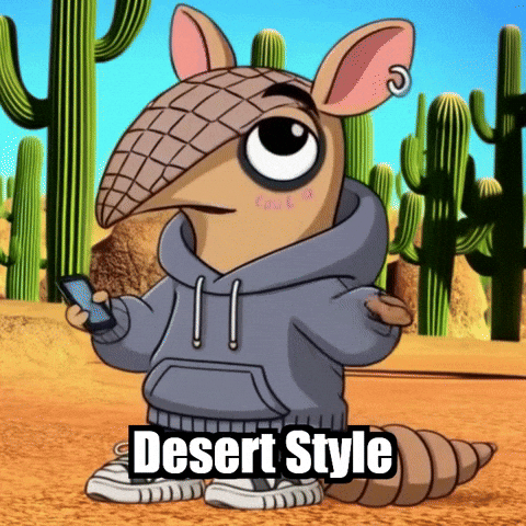 Fashion Armadillo GIF by Chillo Dillo